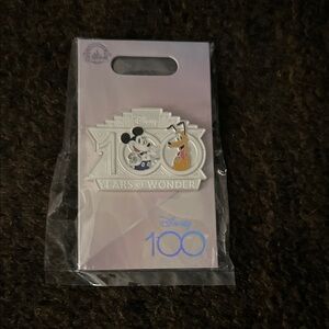 Disney Silver and Black 100th Anniversary Pin